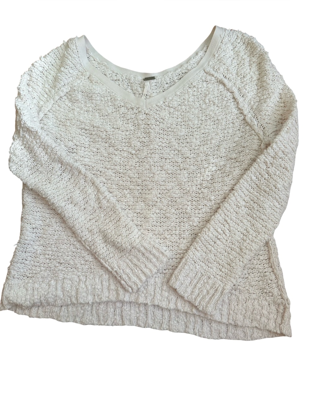 Free People chunky oversized textured knit sweater